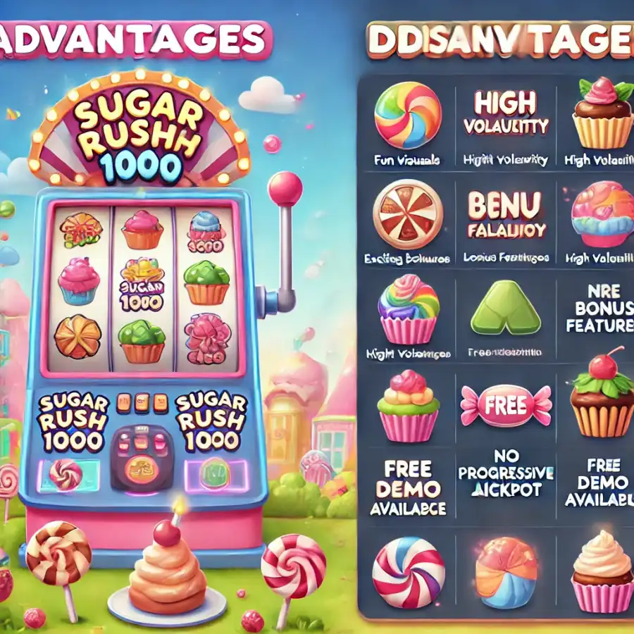 Плюсы Sugar Rush
