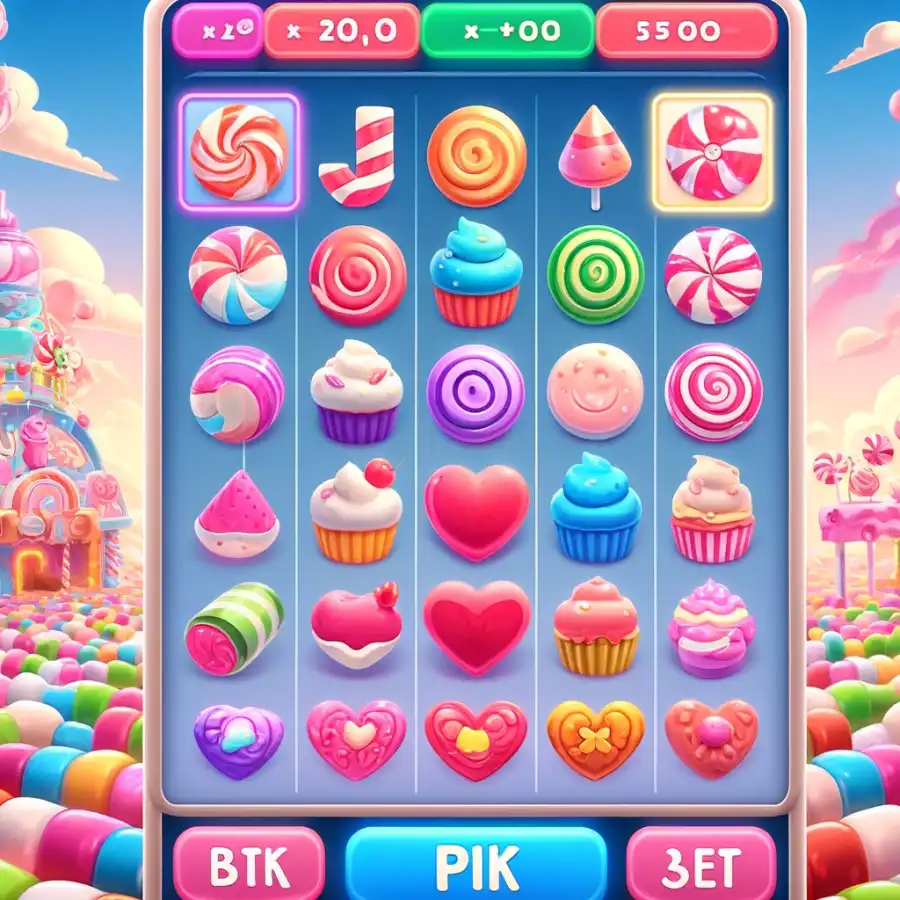 Символы и таблица выплат в Sugar Rush 1000